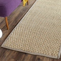 Natural Fiber Basketweave Runner Rug 2ft 6in x 12ft - Seagrass Runner