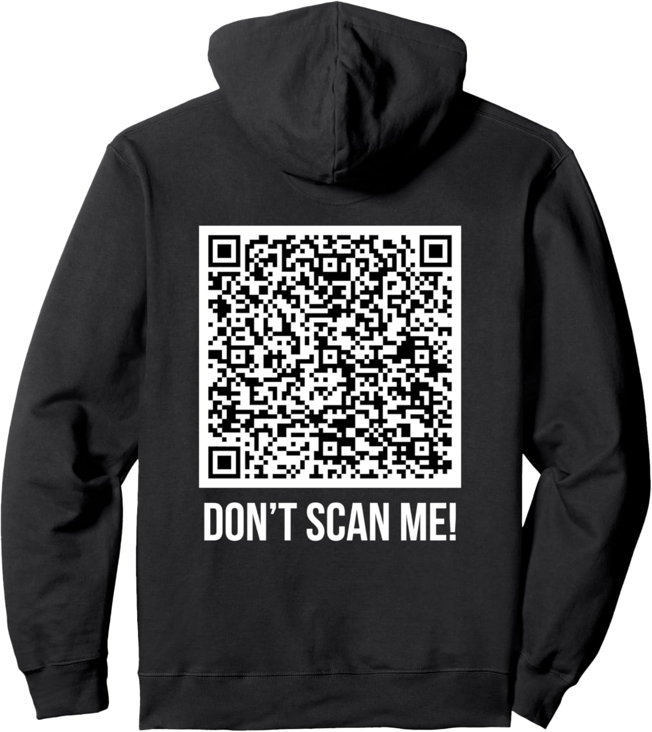 Middle Finger QR Joke Hoodie