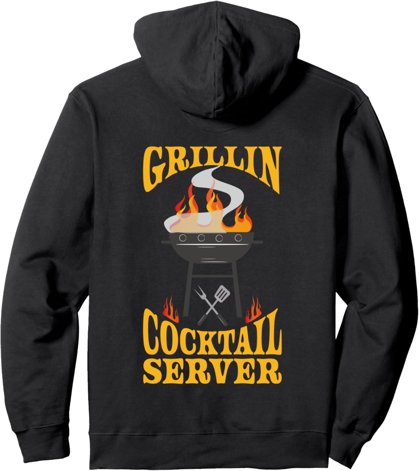 Cocktail Server BBQ Grill Hoodie - Unique Gift